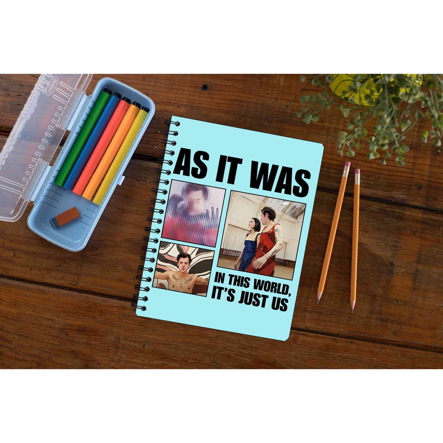 harry styles as it was notebook notepad diary buy online india the banyan tee tbt unruled - in this world, it's just us