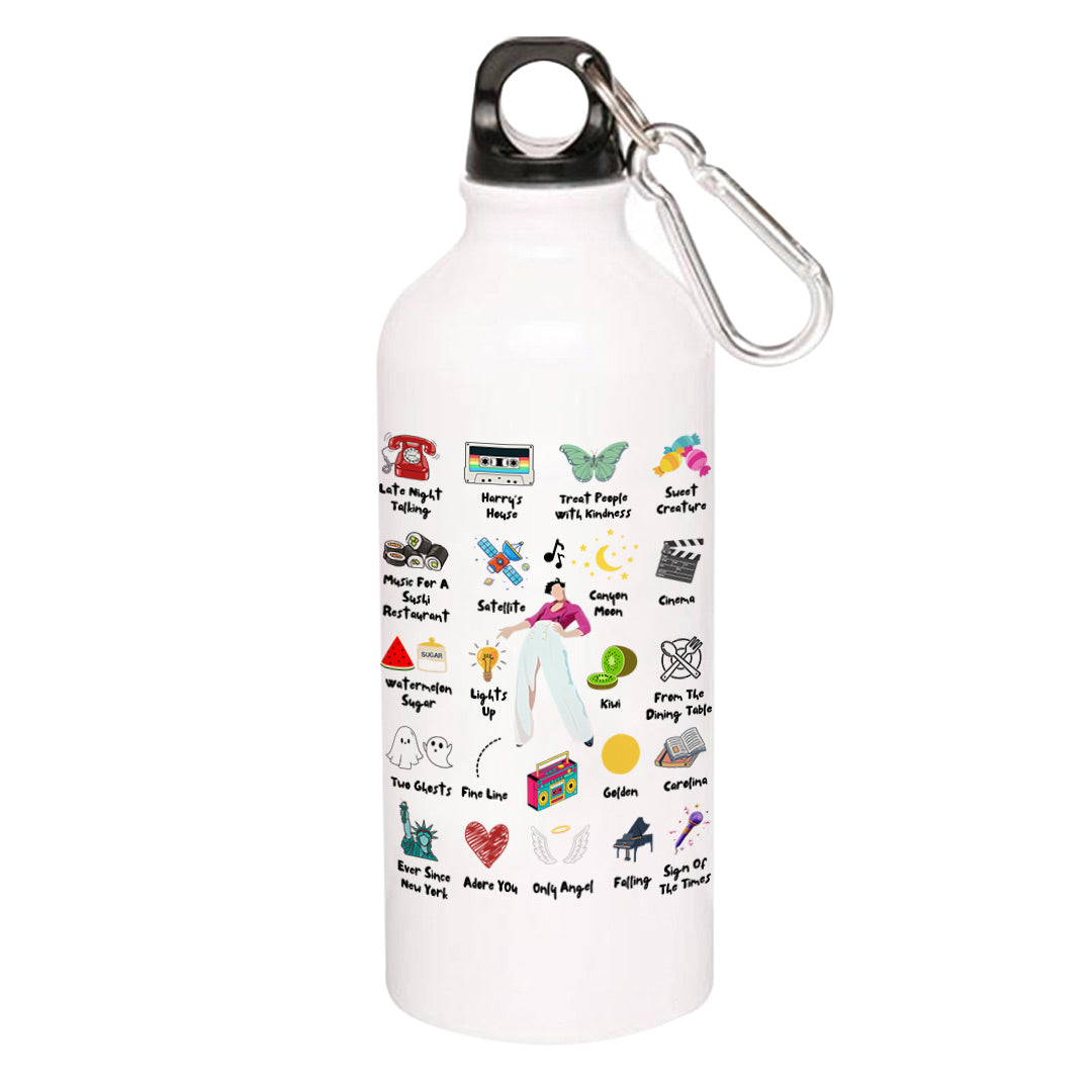 harry styles harry's world sipper steel water bottle flask gym shaker music band buy online india the banyan tee tbt men women girls boys unisex  