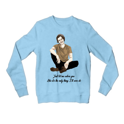 harry styles adore you sweatshirt upper winterwear music band buy online india the banyan tee tbt men women girls boys unisex gray