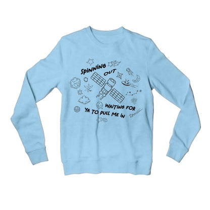 harry styles waiting for ya to pull me in - satellite sweatshirt upper winterwear music band buy online india the banyan tee tbt men women girls boys unisex gray