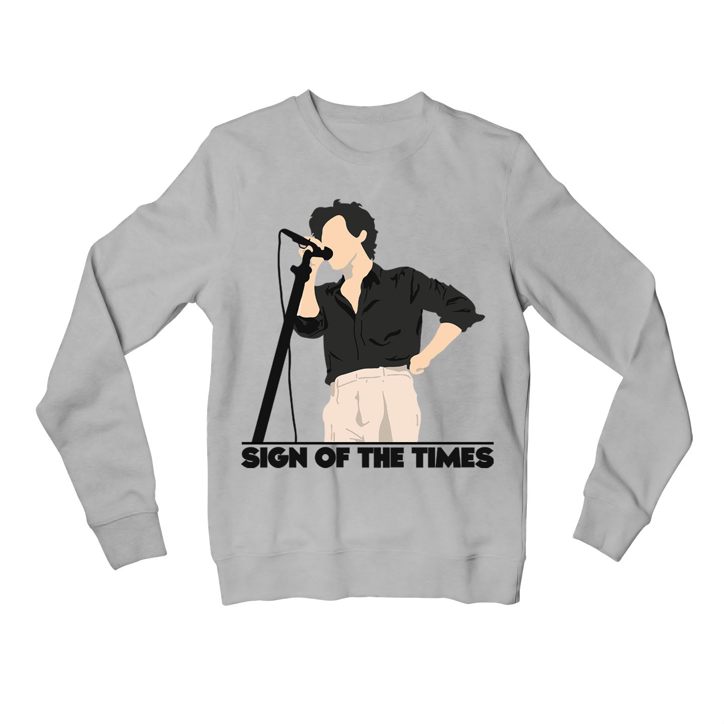 harry styles sign of the times sweatshirt upper winterwear music band buy online india the banyan tee tbt men women girls boys unisex gray