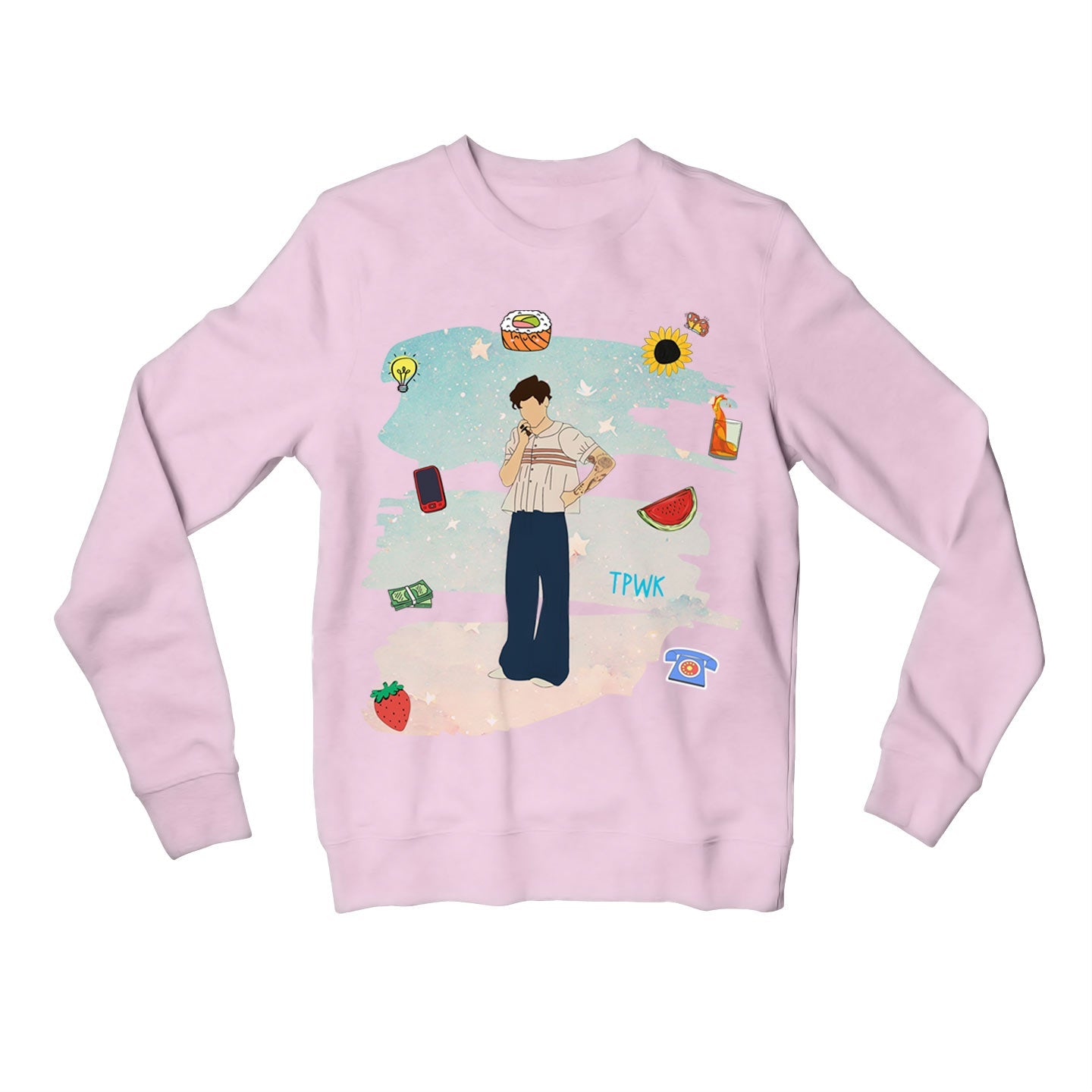 harry styles stylescape sweatshirt upper winterwear music band buy online india the banyan tee tbt men women girls boys unisex baby pink 