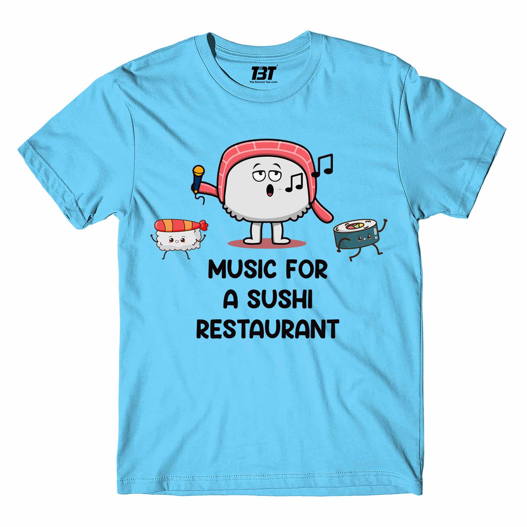 harry styles music for a sushi restaurant t-shirt music band buy online india the banyan tee tbt men women girls boys unisex Sky Blue