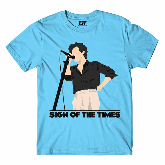 harry styles sign of the times t-shirt music band buy online india the banyan tee tbt men women girls boys unisex Sky Blue