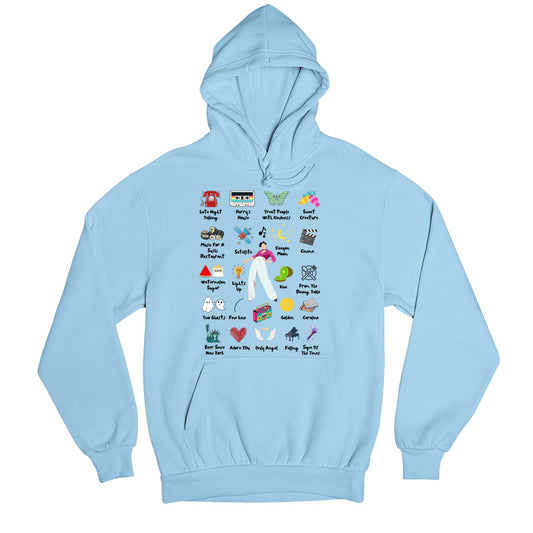 harry styles harry's world hoodie hooded sweatshirt winterwear music band buy online india the banyan tee tbt men women girls boys unisex baby blue 