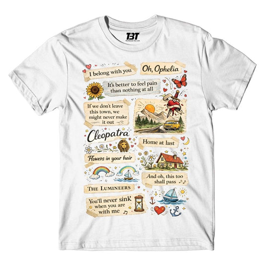 The Lumineers Hey Ho Doodle t-shirt music band buy online india the banyan tee tbt men women girls boys unisex black