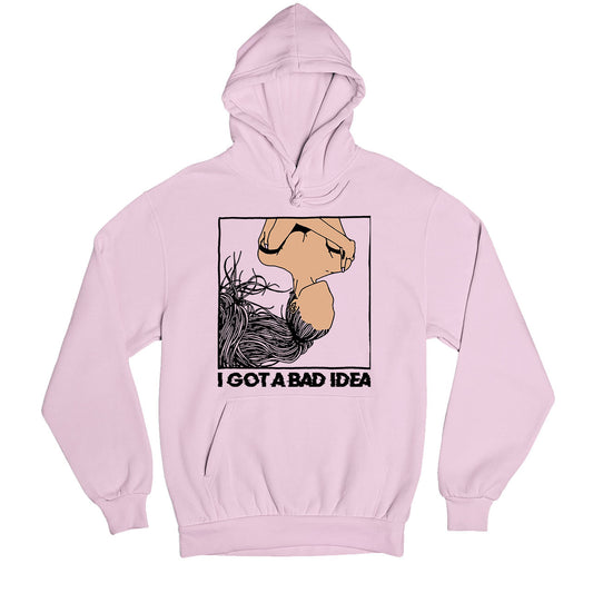 ariana grande bad idea hoodie hooded sweatshirt winterwear music band buy online india the banyan tee tbt men women girls boys unisex baby pink