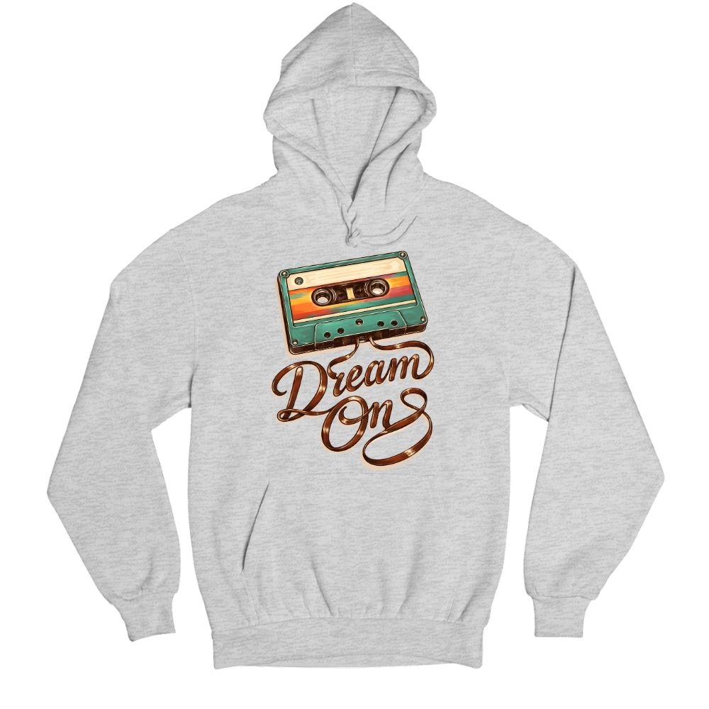 aerosmith dream on hoodie hooded sweatshirt winterwear music band buy online india the banyan tee tbt men women girls boys unisex gray 
