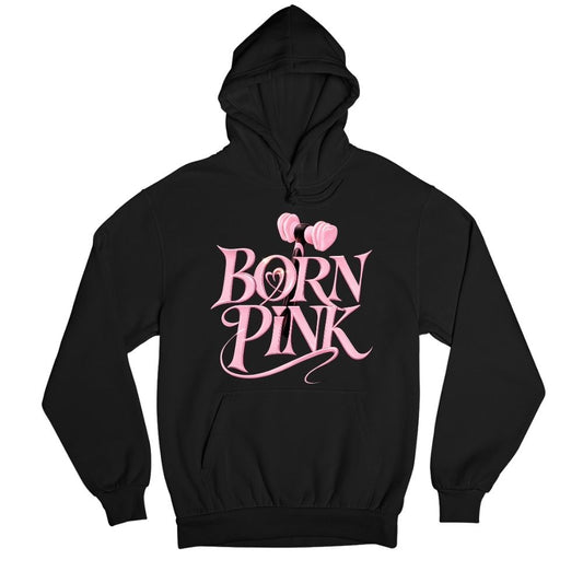 black pink born pink hoodie hooded sweatshirt winterwear music band buy online india the banyan tee tbt men women girls boys unisex black 
