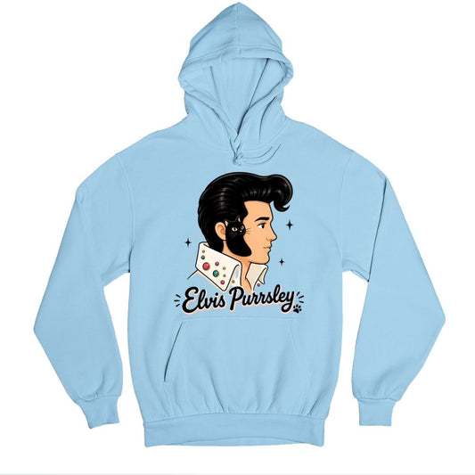 elvis presley purrsley hoodie hooded sweatshirt winterwear music band buy online india the banyan tee tbt men women girls boys unisex baby blue 