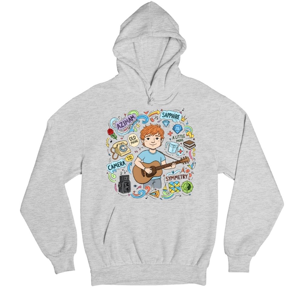 ed sheeran gingerverse hoodie hooded sweatshirt winterwear music band buy online india the banyan tee tbt men women girls boys unisex gray 