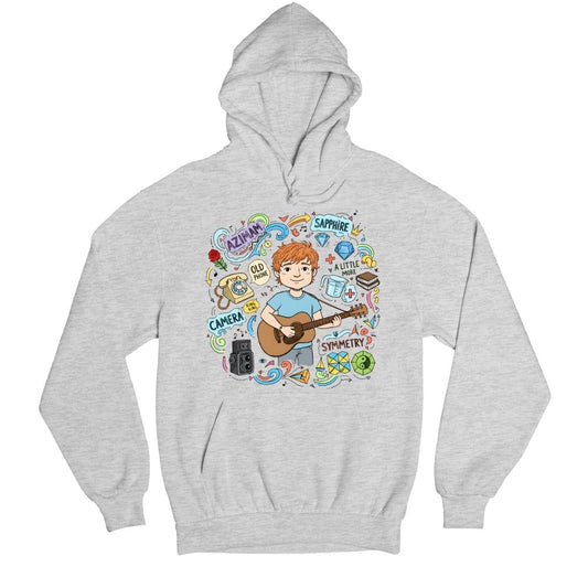 ed sheeran gingerverse hoodie hooded sweatshirt winterwear music band buy online india the banyan tee tbt men women girls boys unisex gray 