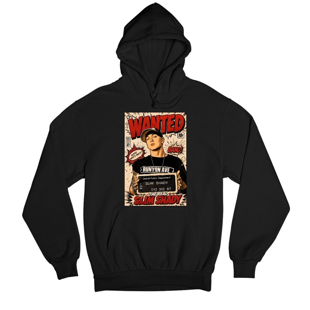 eminem real slim shady hoodie hooded sweatshirt winterwear music band buy online india the banyan tee tbt men women girls boys unisex black 