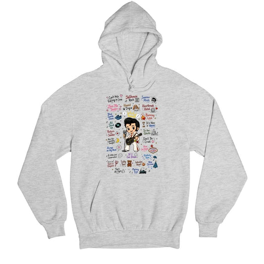 elvis presley rockabilly doodle hoodie hooded sweatshirt winterwear music band buy online india the banyan tee tbt men women girls boys unisex gray 