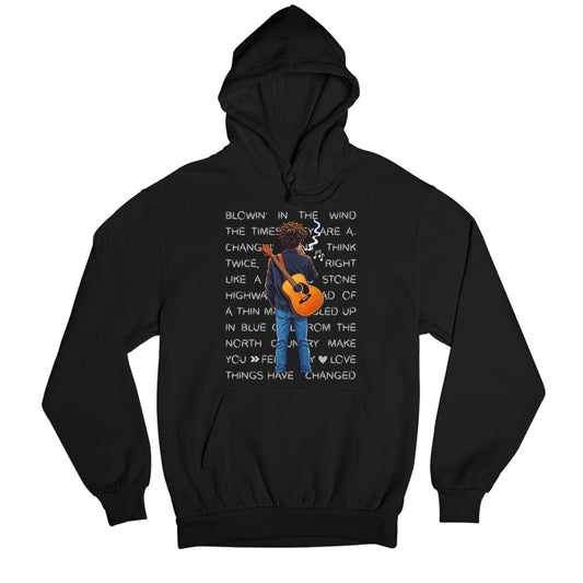 bob dylan dylanite hoodie hooded sweatshirt winterwear music band buy online india the banyan tee tbt men women girls boys unisex black 
