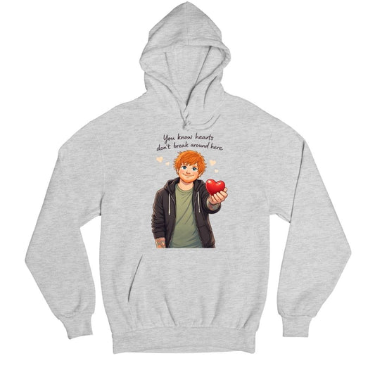 ed sheeran hearts don't break around here hoodie hooded sweatshirt winterwear music band buy online india the banyan tee tbt men women girls boys unisex gray 