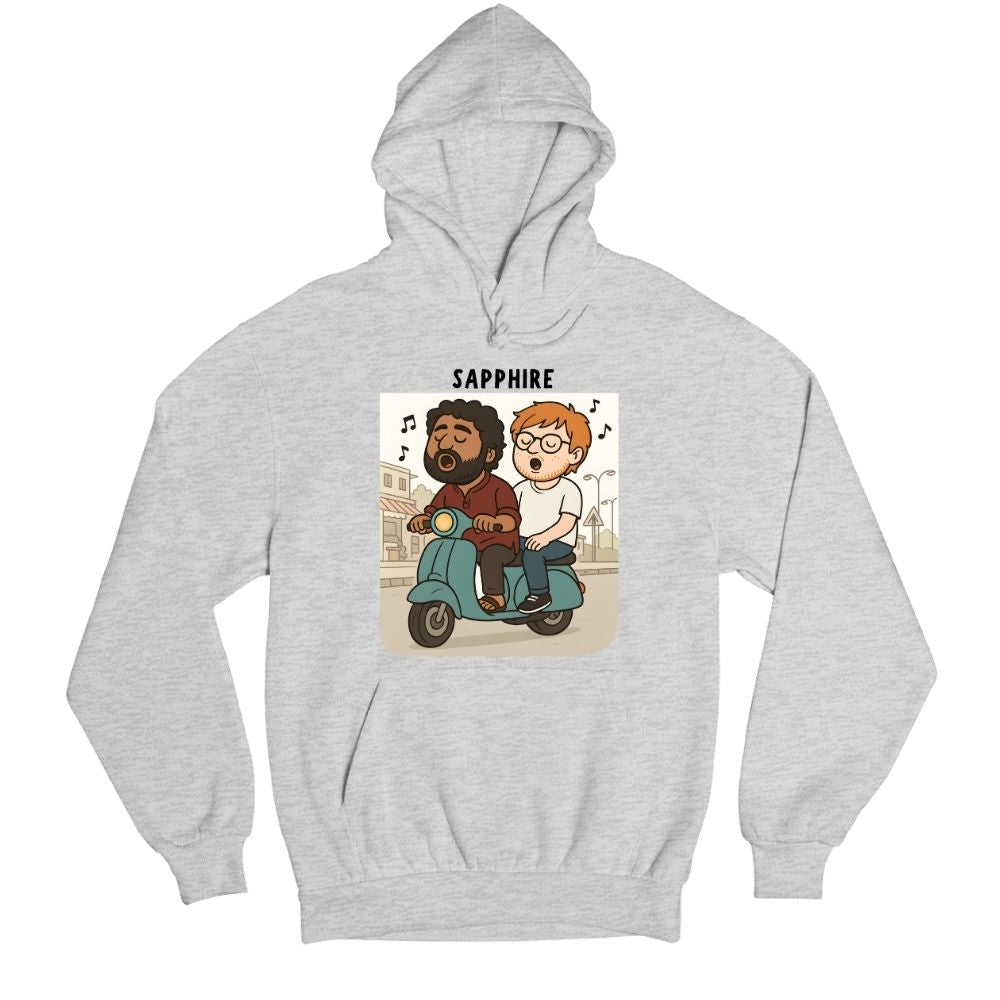ed sheeran sapphire hoodie hooded sweatshirt winterwear music band buy online india the banyan tee tbt men women girls boys unisex gray 