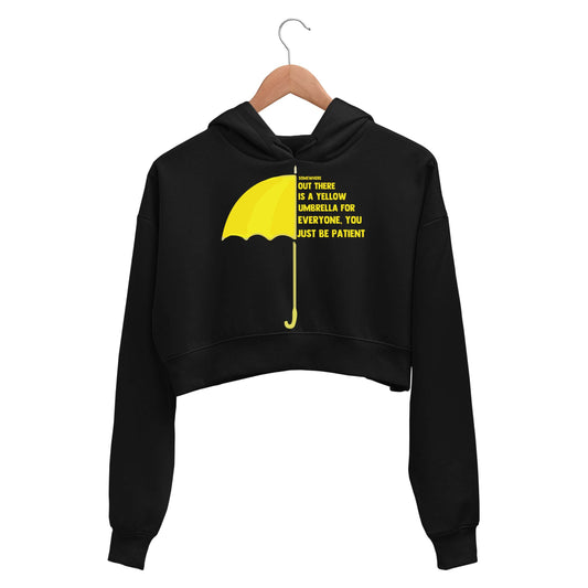 How I Met Your Mother Crop Hoodie - Yellow Umbrella Crop Hooded Sweatshirt for Women The Banyan Tee TBT