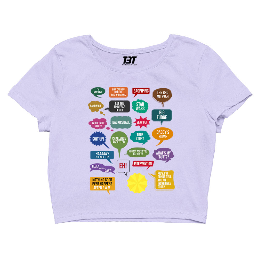 How I Met Your Mother Crop Top by The Banyan Tee TBT