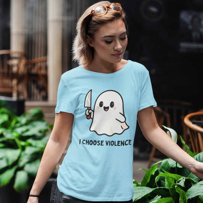graphic i choose violence t-shirt printed graphic stylish buy online india the banyan tee tbt men women girls boys unisex baby blue 
