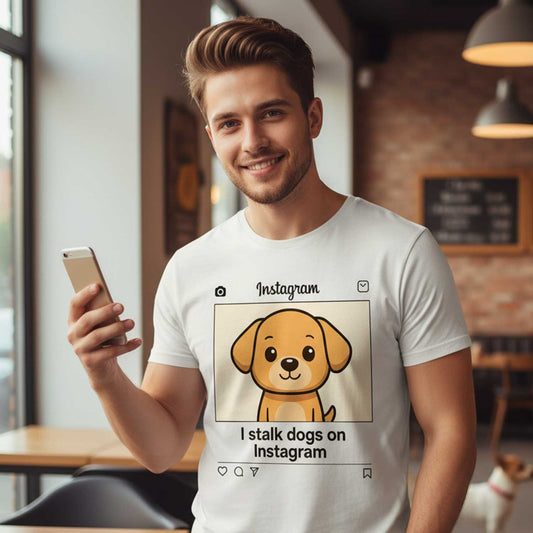 graphic i stalk dogs on instagram t-shirt printed graphic stylish buy online india the banyan tee tbt men women girls boys unisex off white 