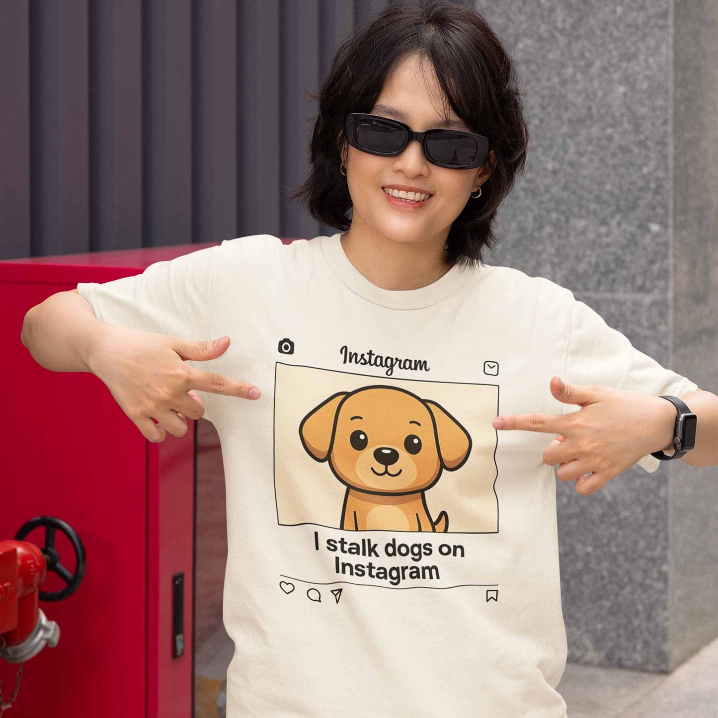 T shirt - I Stalk Dogs On Instagram