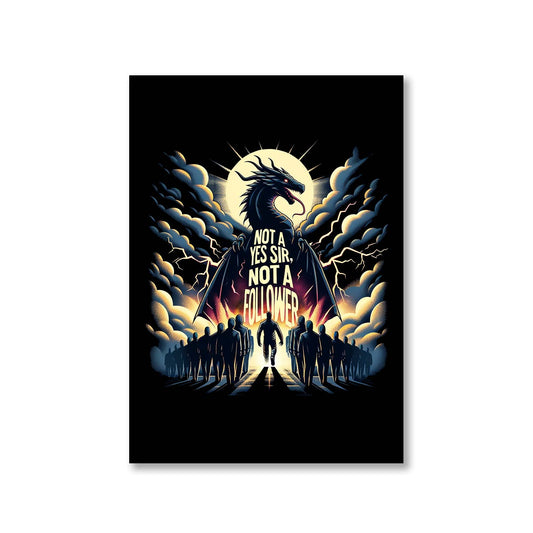 imagine dragons not a yes sir, not a follower poster wall art buy online india the banyan tee tbt a4 