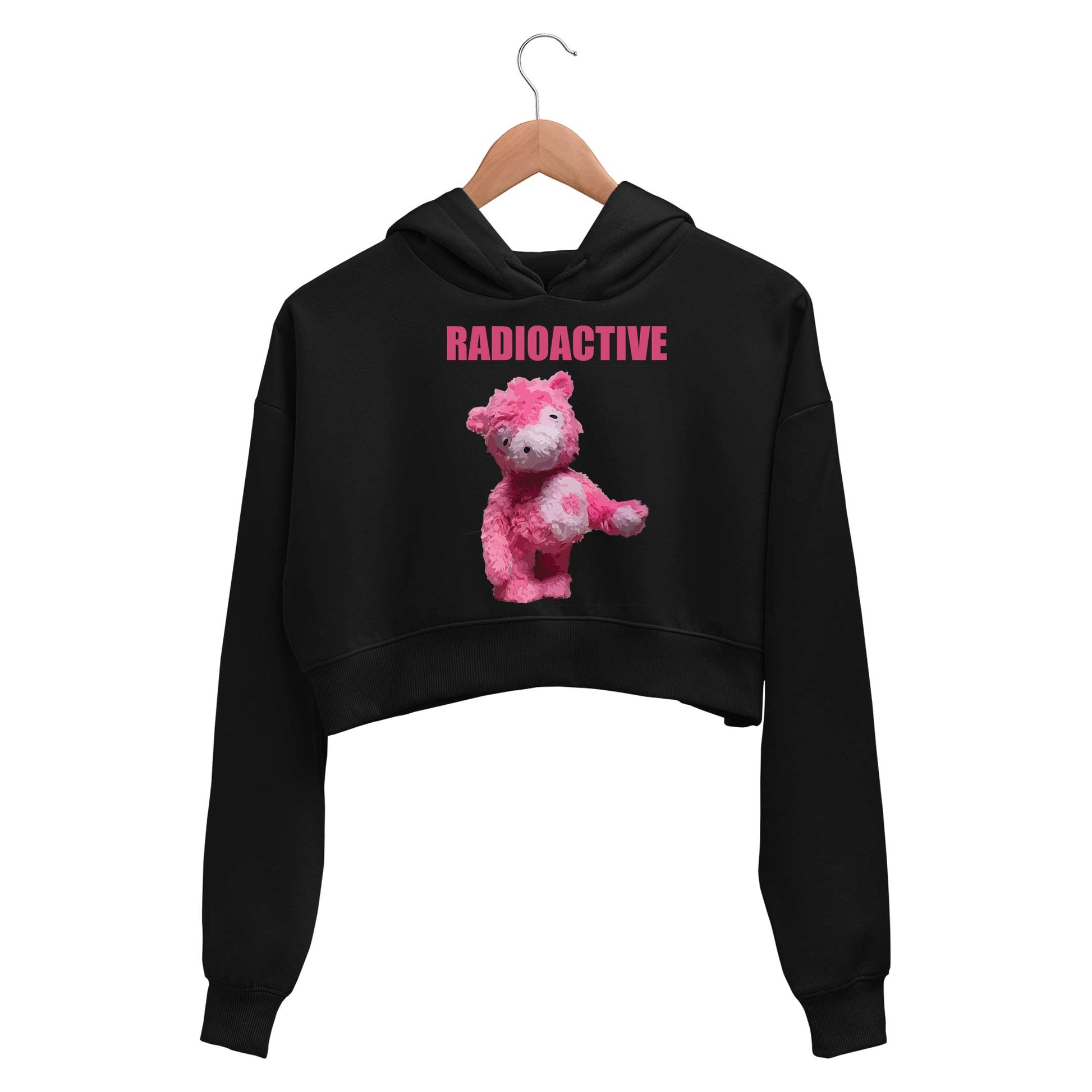 imagine dragons radioactive crop hoodie hooded sweatshirt upper winterwear music band buy online india the banyan tee tbt men women girls boys unisex black