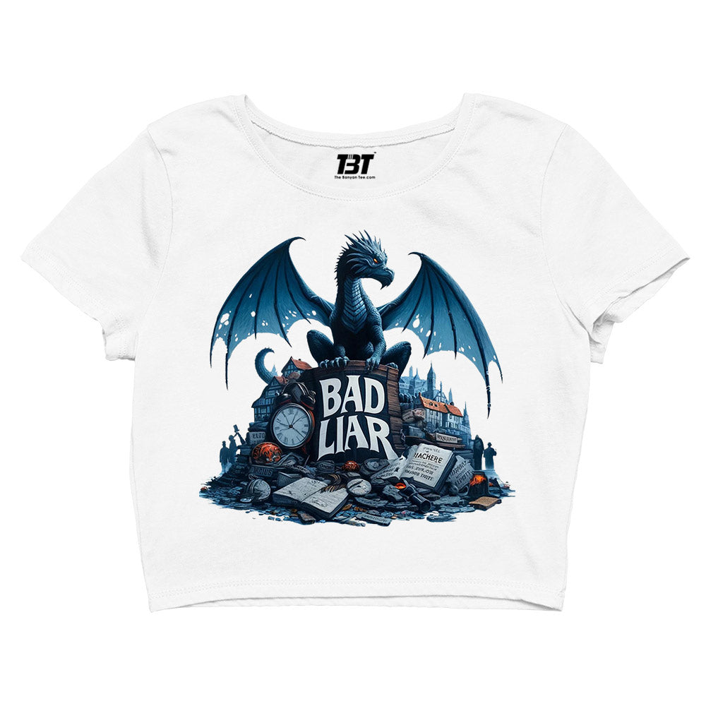 imagine dragons bad liar crop top music band buy online india the banyan tee tbt men women girls boys unisex black
