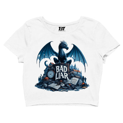 imagine dragons bad liar crop top music band buy online india the banyan tee tbt men women girls boys unisex black