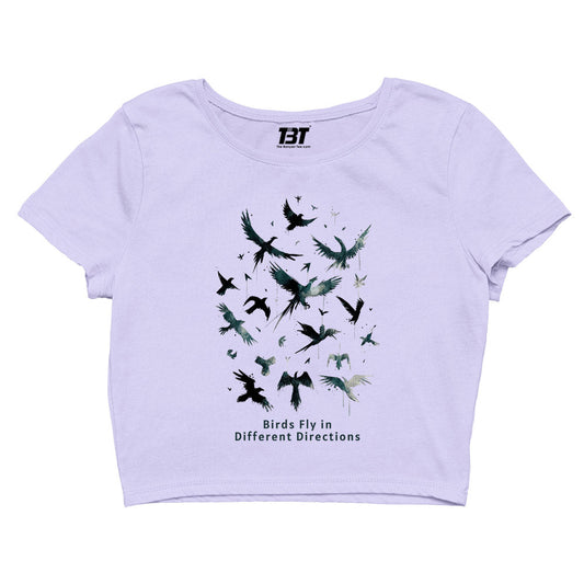 imagine dragons birds fly in different directions crop top music band buy online india the banyan tee tbt men women girls boys unisex s
