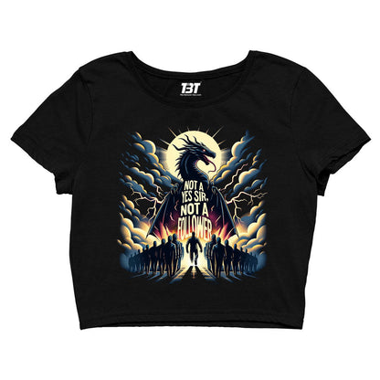 imagine dragons not a yes sir, not a follower crop top music band buy online india the banyan tee tbt men women girls boys unisex s 