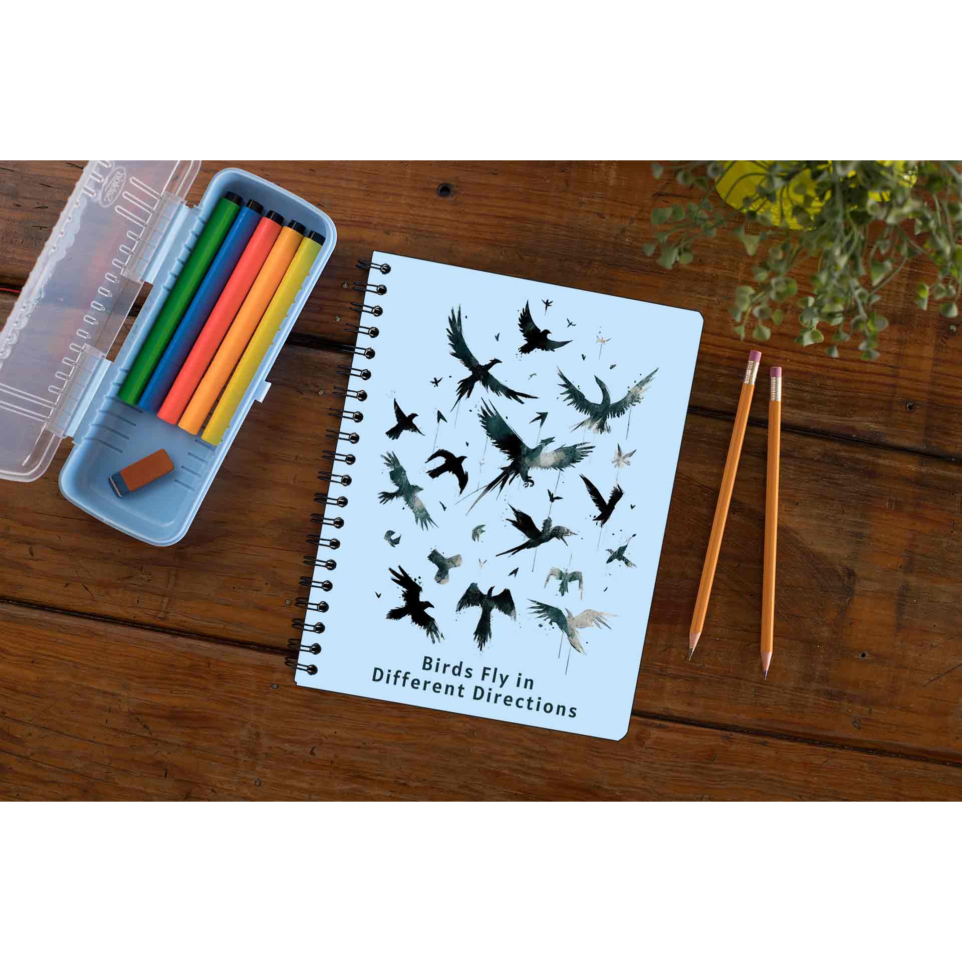 imagine dragons birds fly in different directions notebook notepad diary buy online india the banyan tee tbt unruled 