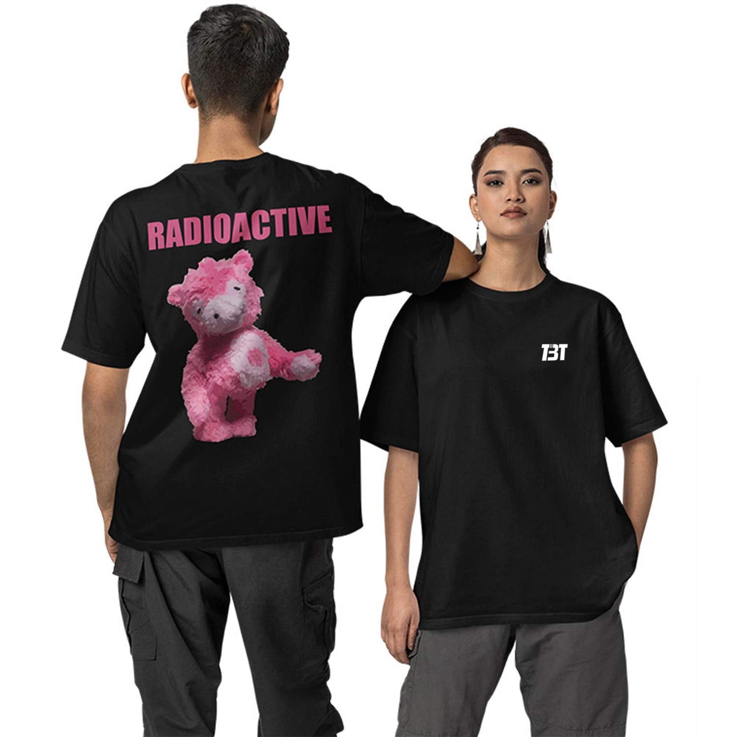 Imagine Dragons Oversized T shirt - Radioactive Pink Bear