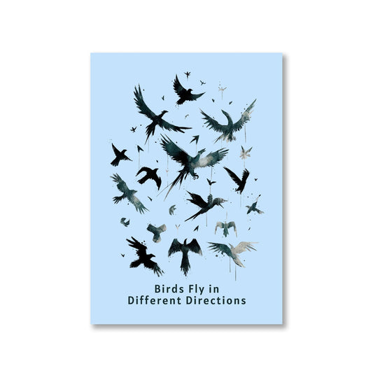 imagine dragons birds fly in different directions poster wall art buy online india the banyan tee tbt a4 