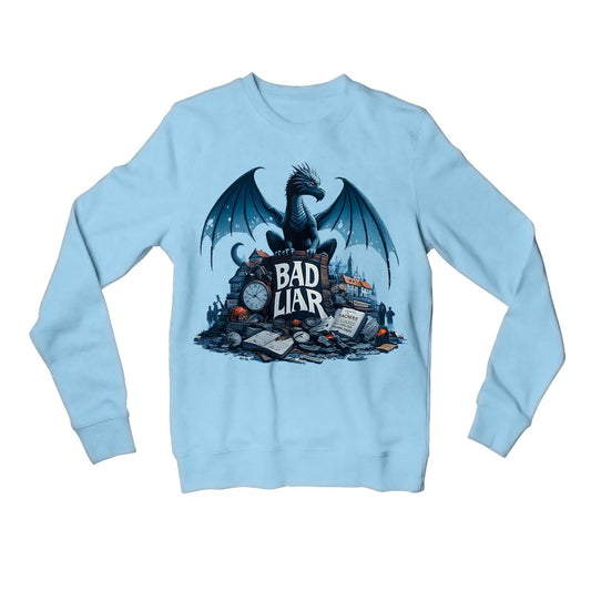 imagine dragons bad liar sweatshirt upper winterwear music band buy online india the banyan tee tbt men women girls boys unisex black