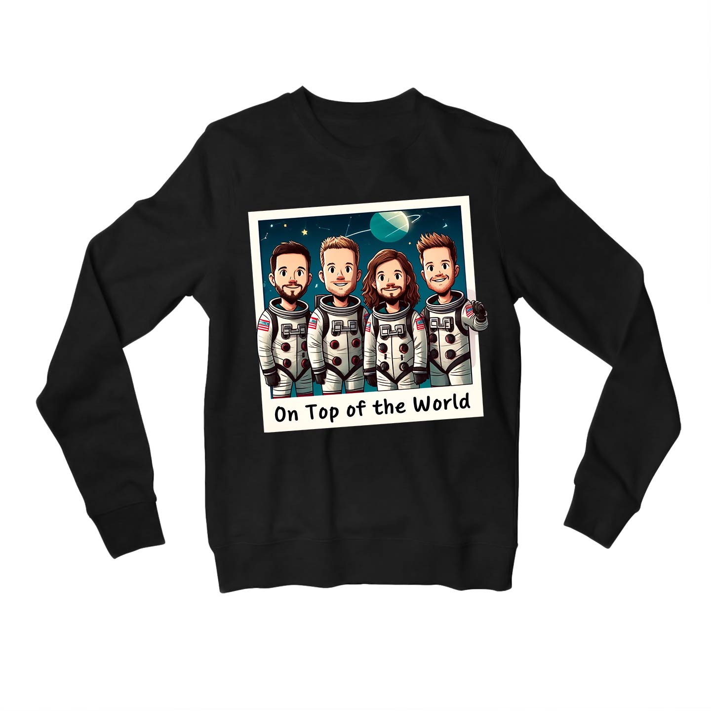 imagine dragons top of the world sweatshirt upper winterwear music band buy online india the banyan tee tbt men women girls boys unisex black