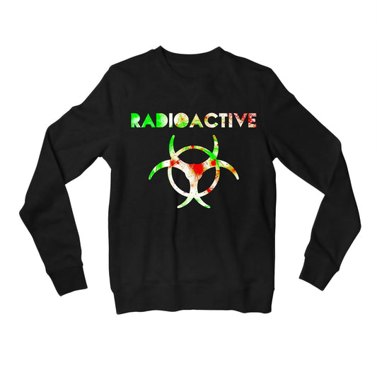 imagine dragons radioactive sweatshirt upper winterwear music band buy online india the banyan tee tbt men women girls boys unisex black