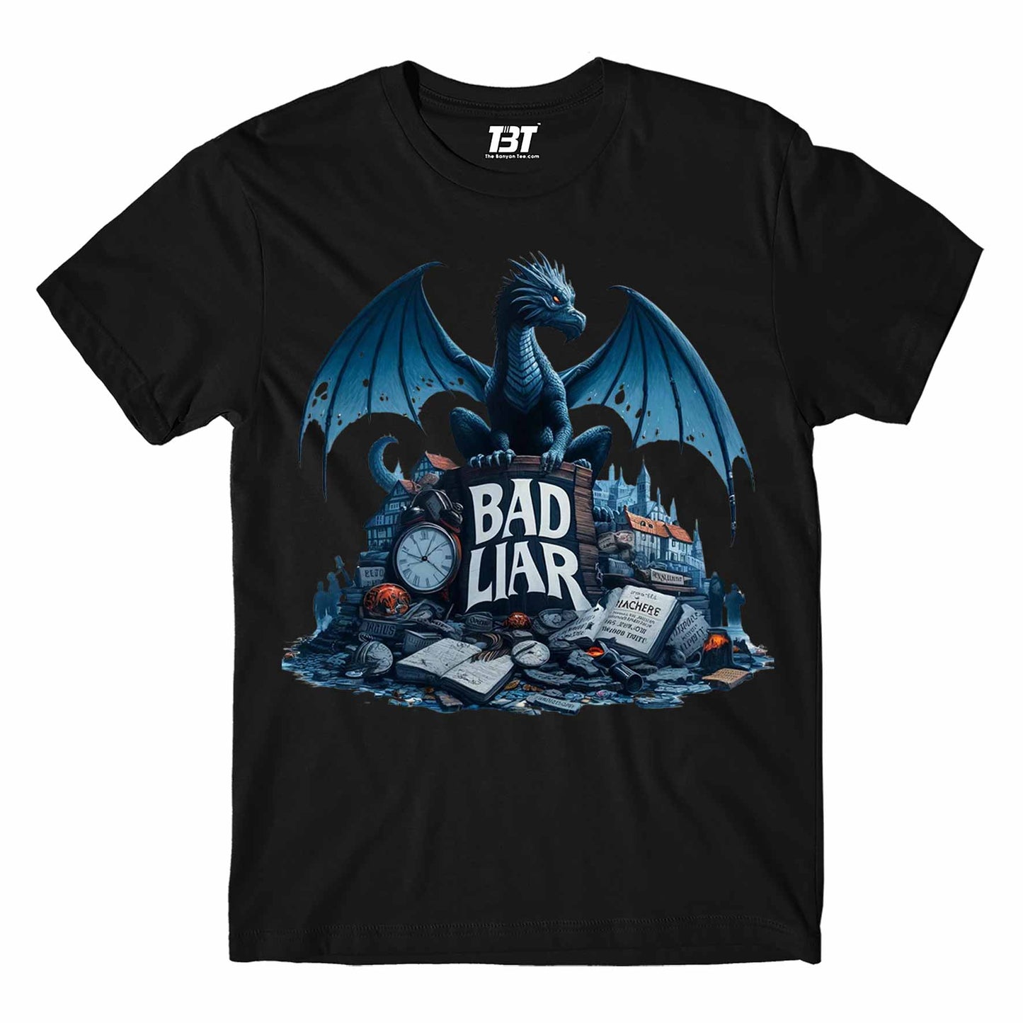 imagine dragons bad liar t-shirt music band buy online india the banyan tee tbt men women girls boys unisex black