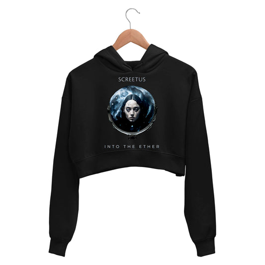 screetus into the ether crop hoodie hooded sweatshirt upper winterwear music band buy online india the banyan tee tbt men women girls boys unisex black 