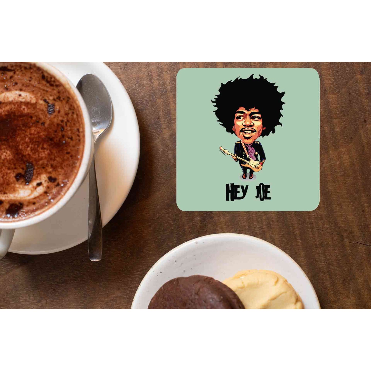 jimi hendrix hey joe coasters wooden table cups indian music band buy online india the banyan tee tbt men women girls boys unisex