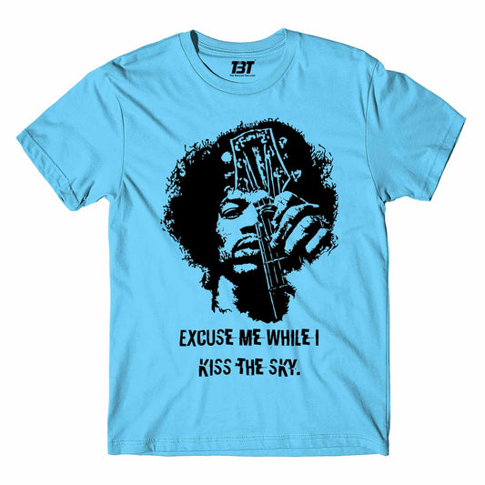 jimi hendrix kiss the sky t-shirt music band buy online india the banyan tee tbt men women girls boys unisex gray