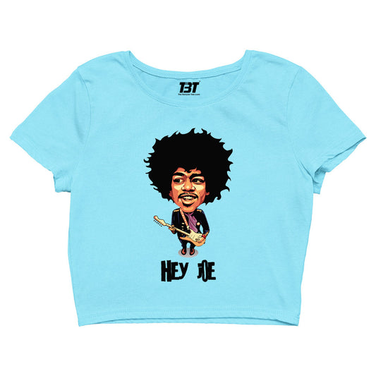 jimi hendrix hey joe crop top music band buy online india the banyan tee tbt men women girls boys unisex sky blue