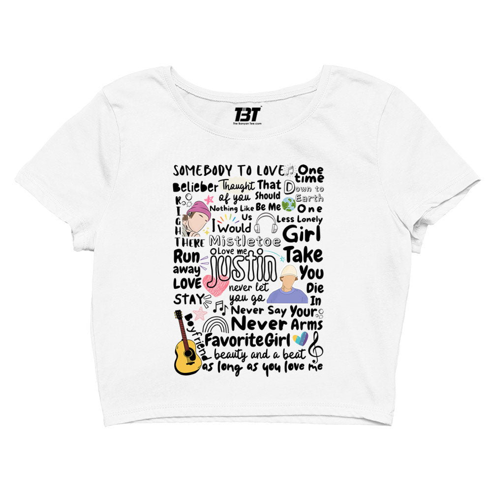 justin bieber bieber beats crop top music band buy online india the banyan tee tbt men women girls boys unisex s