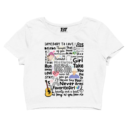 justin bieber bieber beats crop top music band buy online india the banyan tee tbt men women girls boys unisex s