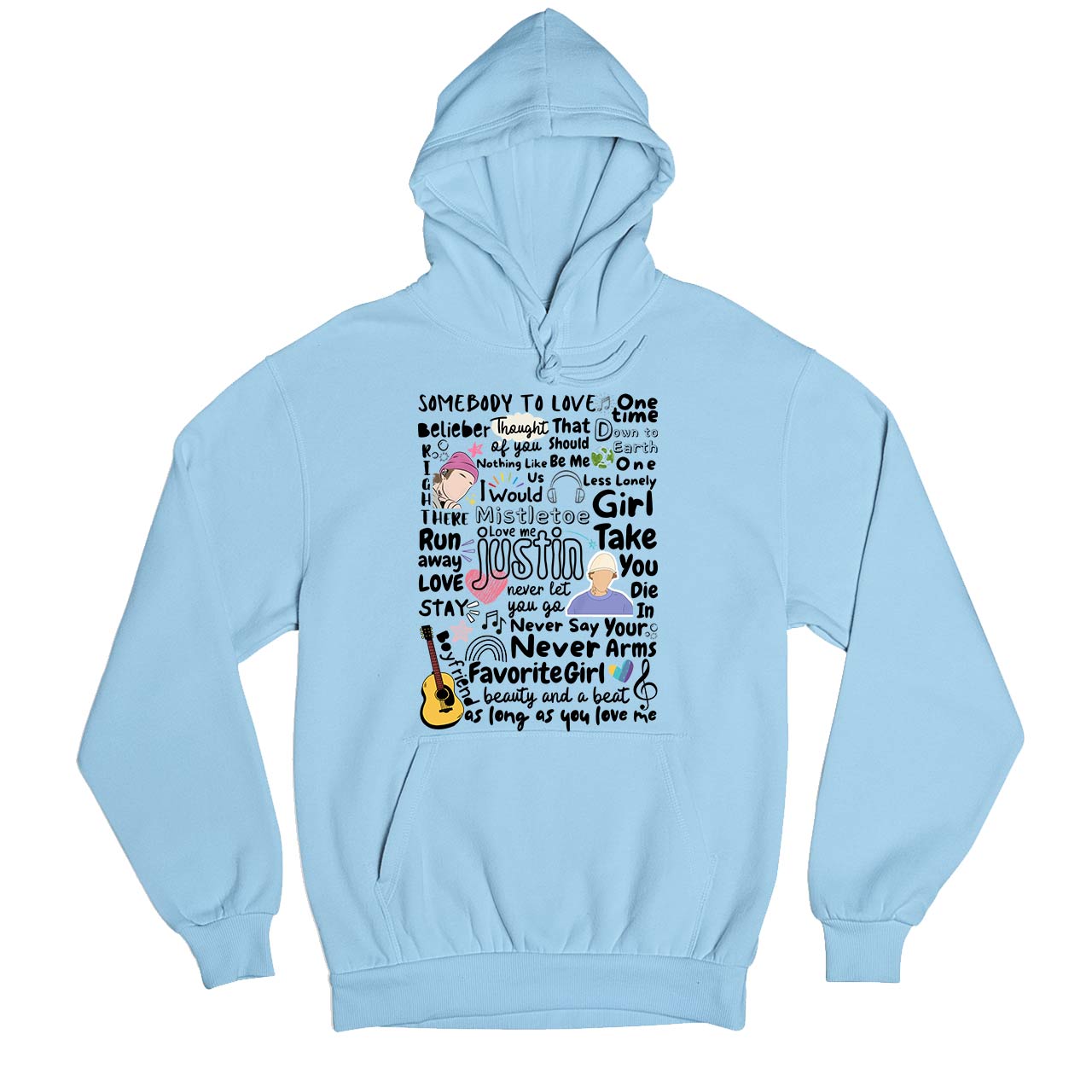 justin bieber bieber beats hoodie hooded sweatshirt winterwear music band buy online india the banyan tee tbt men women girls boys unisex baby blue 