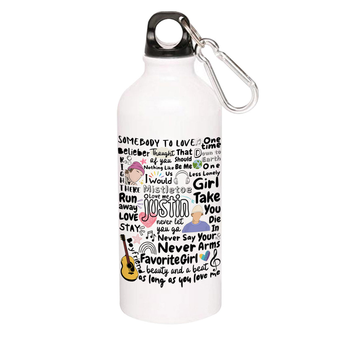 justin bieber bieber beats sipper steel water bottle flask gym shaker music band buy online india the banyan tee tbt men women girls boys unisex  