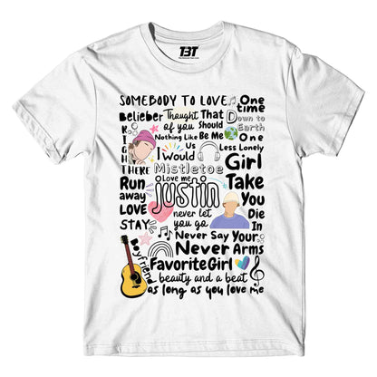 justin bieber bieber beats t-shirt music band buy online india the banyan tee tbt men women girls boys unisex white