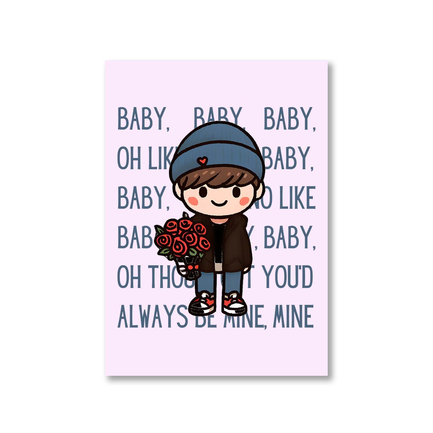 justin bieber baby poster wall art buy online india the banyan tee tbt a4