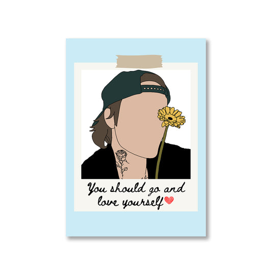 justin bieber love yourself poster wall art buy online india the banyan tee tbt a4